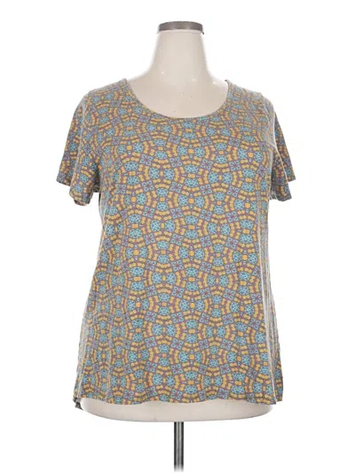 Pre-owned Lularoe Short Sleeve T-shirt In Blue