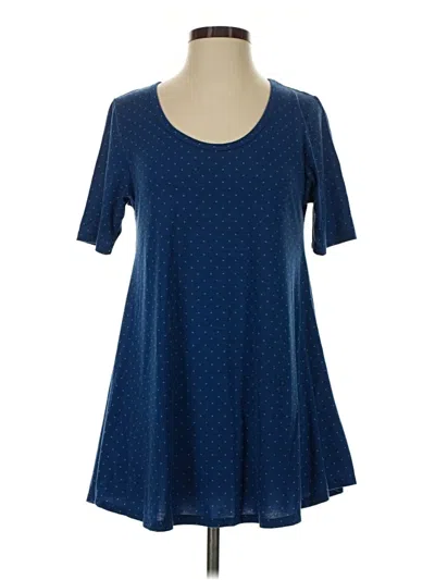 Pre-owned Lularoe Short Sleeve T-shirt In Blue