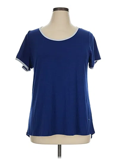 Pre-owned Lularoe Short Sleeve T-shirt In Blue
