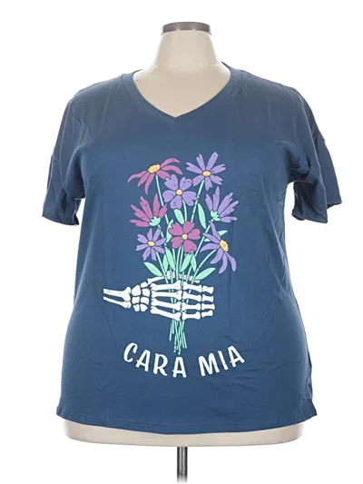 Pre-owned Lularoe Short Sleeve T-shirt In Blue