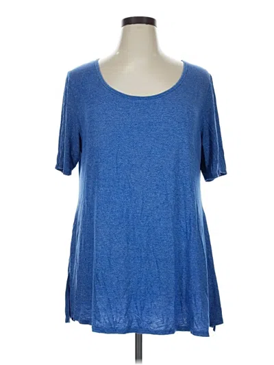 Pre-owned Lularoe Short Sleeve T-shirt In Blue