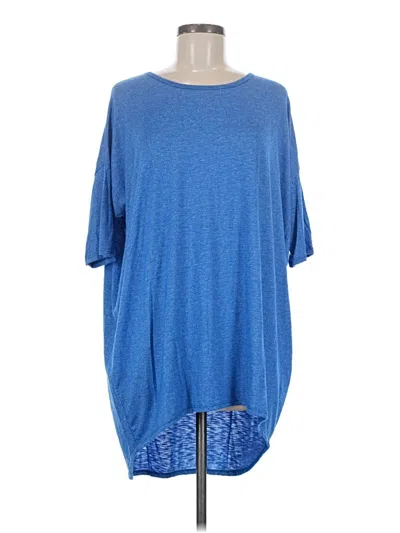 Pre-owned Lularoe Short Sleeve T-shirt In Blue