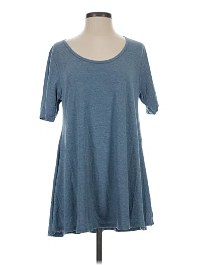 Pre-owned Lularoe Short Sleeve T-shirt In Blue