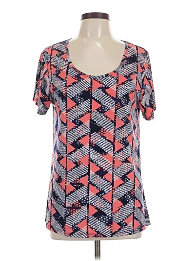 Pre-owned Lularoe Short Sleeve T-shirt In Blue