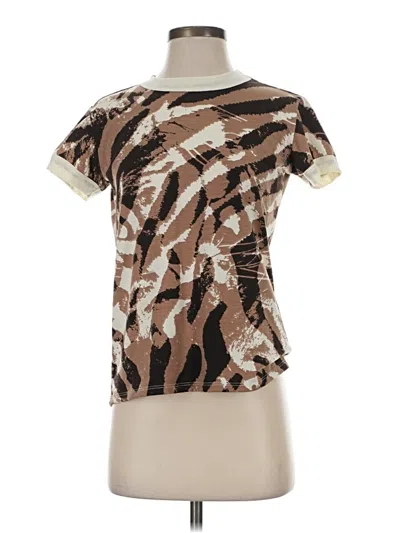 Pre-owned Lularoe Short Sleeve T-shirt In Brown