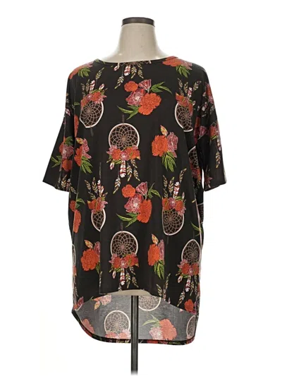 Pre-owned Lularoe Short Sleeve T-shirt In Brown