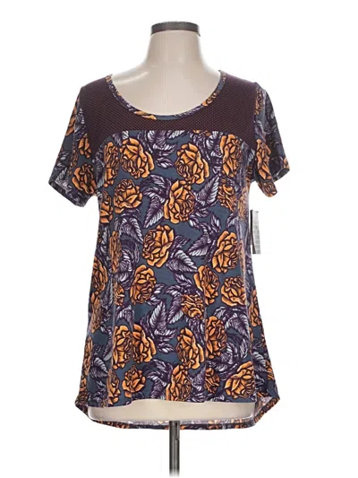 Pre-owned Lularoe Short Sleeve T-shirt In Brown