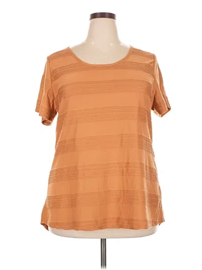 Pre-owned Lularoe Short Sleeve T-shirt In Brown