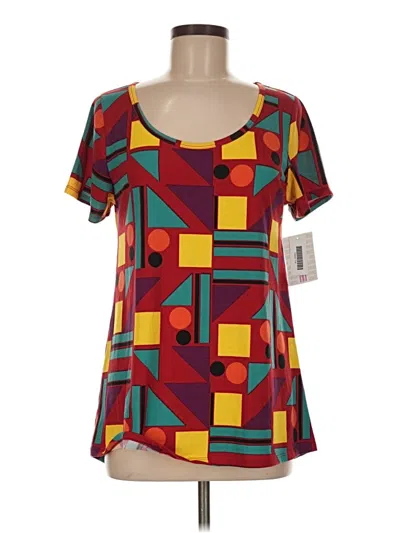 Lularoe Short Sleeve T-shirt In Burgundy