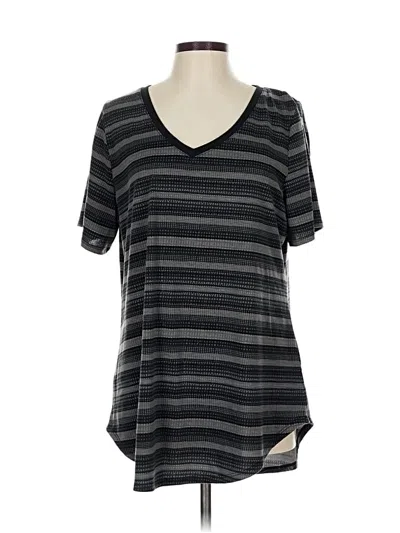 Pre-owned Lularoe Short Sleeve T-shirt In Gray