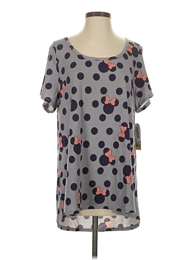 Pre-owned Lularoe Short Sleeve T-shirt In Gray