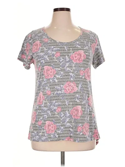 Pre-owned Lularoe Short Sleeve T-shirt In Gray