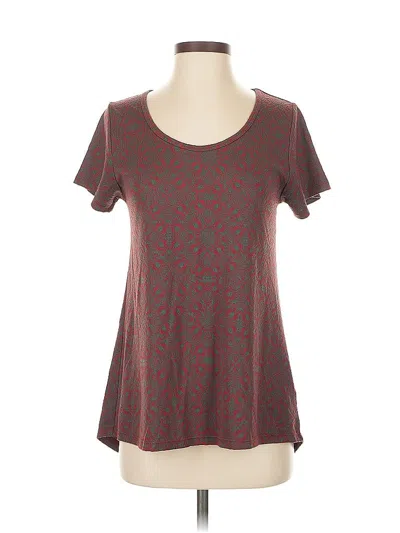 Pre-owned Lularoe Short Sleeve T-shirt In Gray