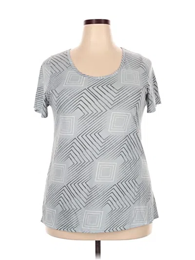 Pre-owned Lularoe Short Sleeve T-shirt In Gray