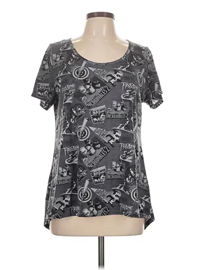 Pre-owned Lularoe Short Sleeve T-shirt In Gray