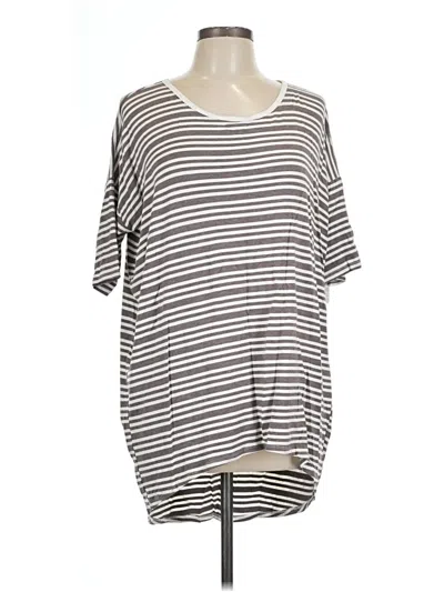 Pre-owned Lularoe Short Sleeve T-shirt In Gray