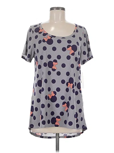 Pre-owned Lularoe Short Sleeve T-shirt In Gray