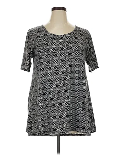 Pre-owned Lularoe Short Sleeve T-shirt In Gray