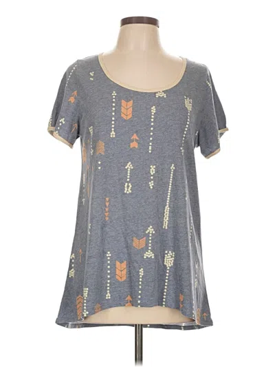 Pre-owned Lularoe Short Sleeve T-shirt In Gray