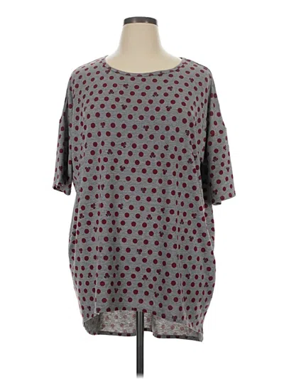 Pre-owned Lularoe Short Sleeve T-shirt In Gray