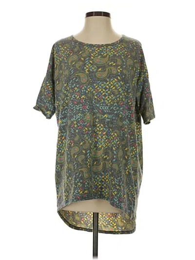 Pre-owned Lularoe Short Sleeve T-shirt In Green