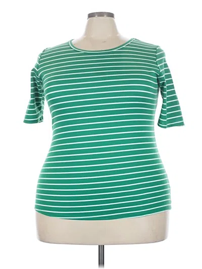 Pre-owned Lularoe Short Sleeve T-shirt In Green