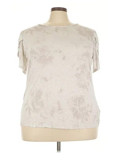 Pre-owned Lularoe Short Sleeve T-shirt In Ivory