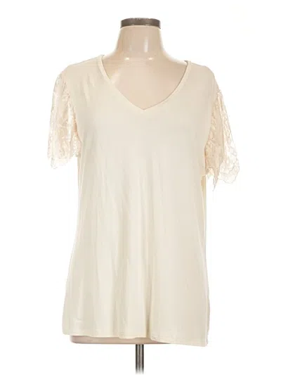 Pre-owned Lularoe Short Sleeve T-shirt In Ivory