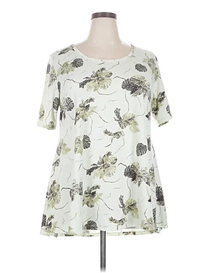 Pre-owned Lularoe Short Sleeve T-shirt In Ivory