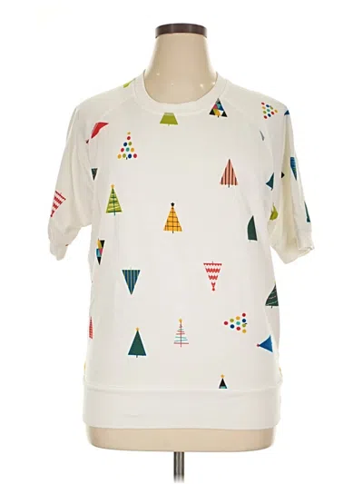 Pre-owned Lularoe Short Sleeve T-shirt In Ivory