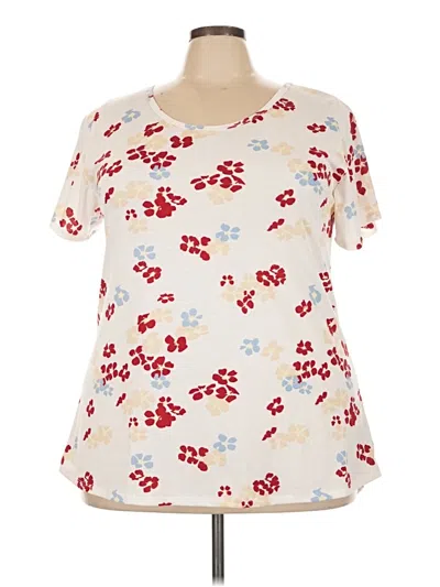 Pre-owned Lularoe Short Sleeve T-shirt In Ivory