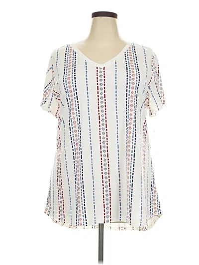 Pre-owned Lularoe Short Sleeve T-shirt In Ivory