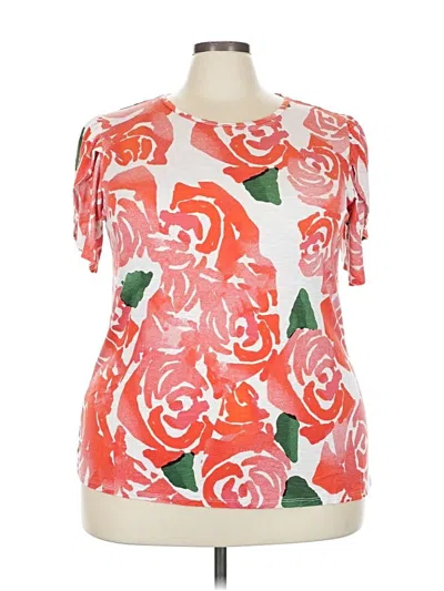 Pre-owned Lularoe Short Sleeve T-shirt In Orange