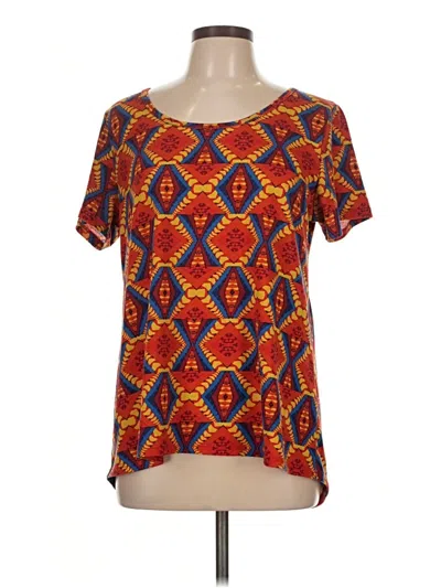 Pre-owned Lularoe Short Sleeve T-shirt In Orange