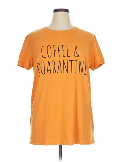 Pre-owned Lularoe Short Sleeve T-shirt In Orange