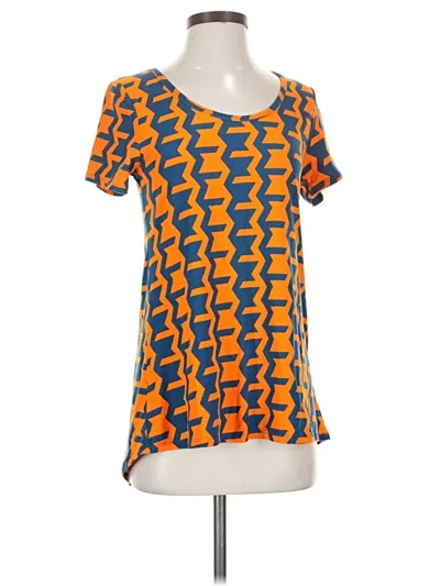 Pre-owned Lularoe Short Sleeve T-shirt In Orange