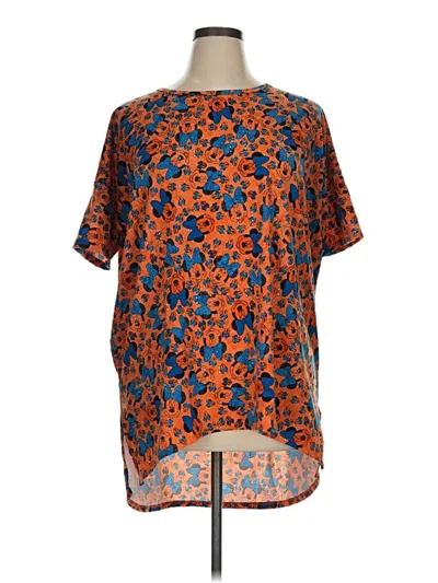 Pre-owned Lularoe Short Sleeve T-shirt In Orange