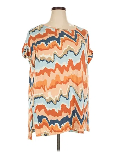 Pre-owned Lularoe Short Sleeve T-shirt In Orange
