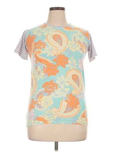 Pre-owned Lularoe Short Sleeve T-shirt In Orange