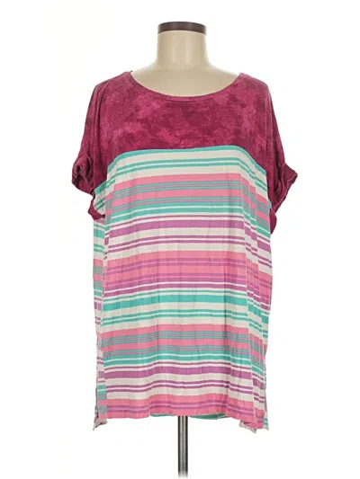 Pre-owned Lularoe Short Sleeve T-shirt In Pink