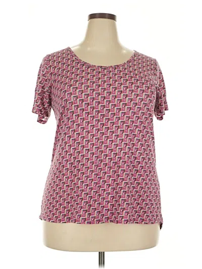 Pre-owned Lularoe Short Sleeve T-shirt In Pink
