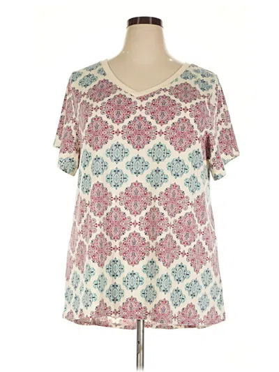 Pre-owned Lularoe Short Sleeve T-shirt In Pink