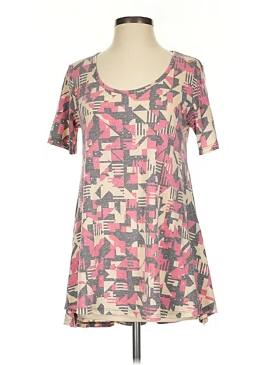 Pre-owned Lularoe Short Sleeve T-shirt In Pink