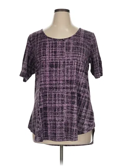 Pre-owned Lularoe Short Sleeve T-shirt In Purple