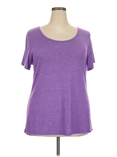 Pre-owned Lularoe Short Sleeve T-shirt In Purple