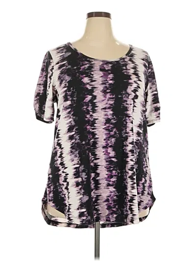 Pre-owned Lularoe Short Sleeve T-shirt In Purple