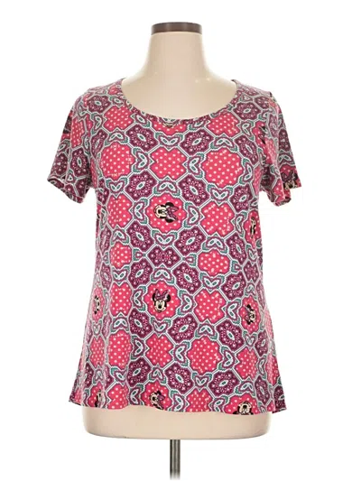 Pre-owned Lularoe Short Sleeve T-shirt In Red