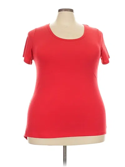 Pre-owned Lularoe Short Sleeve T-shirt In Red
