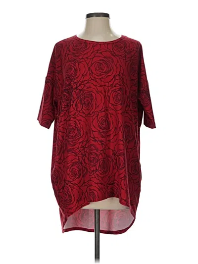 Pre-owned Lularoe Short Sleeve T-shirt In Red