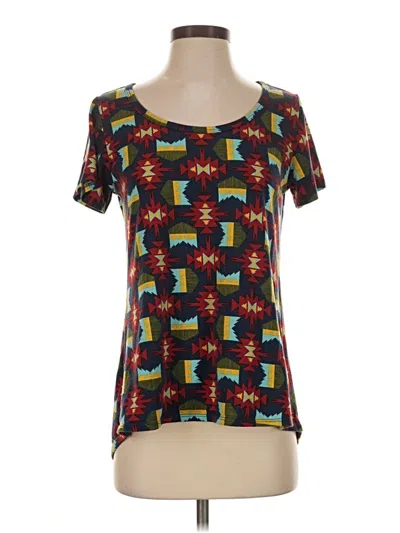 Pre-owned Lularoe Short Sleeve T-shirt In Red